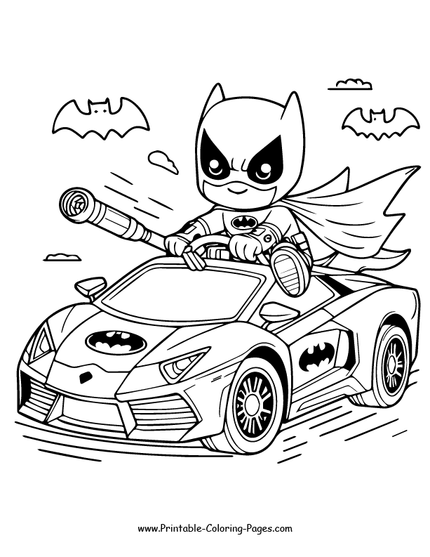 Batman Coloring Page 4