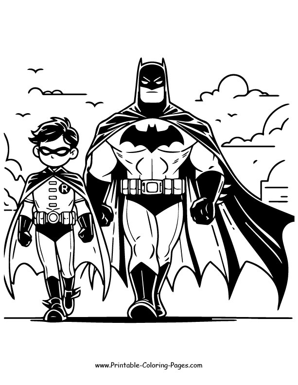 Batman Coloring Page 8