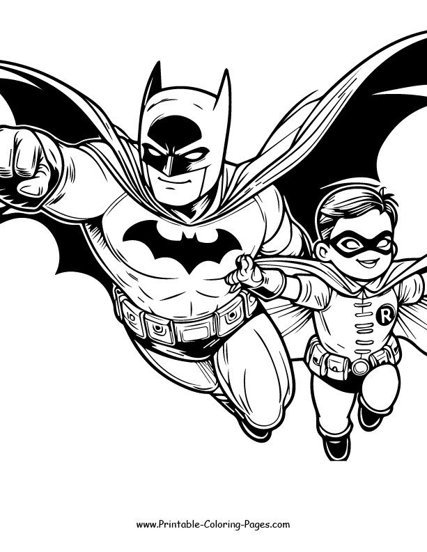 Batman Coloring Page 9