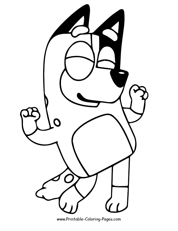 Bluey coloring pages