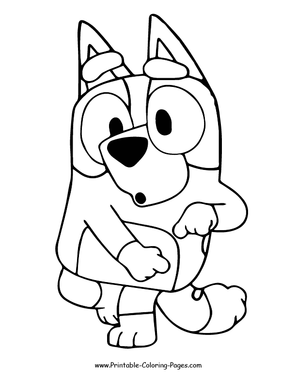 Bluey coloring pages 2