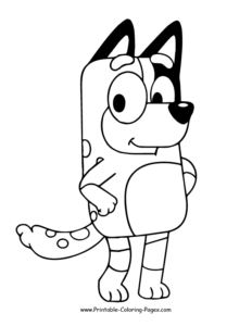 Free Bluey Coloring Pages Pdfs