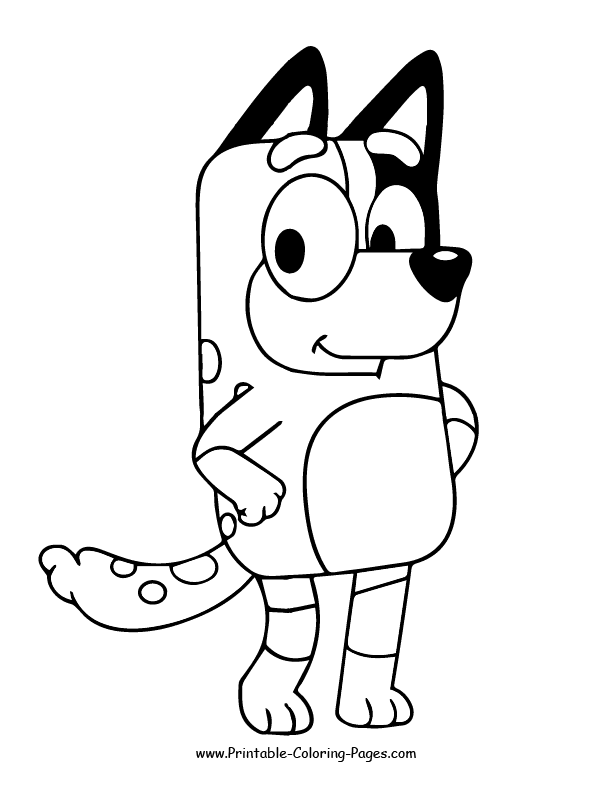 Bluey coloring pages 3