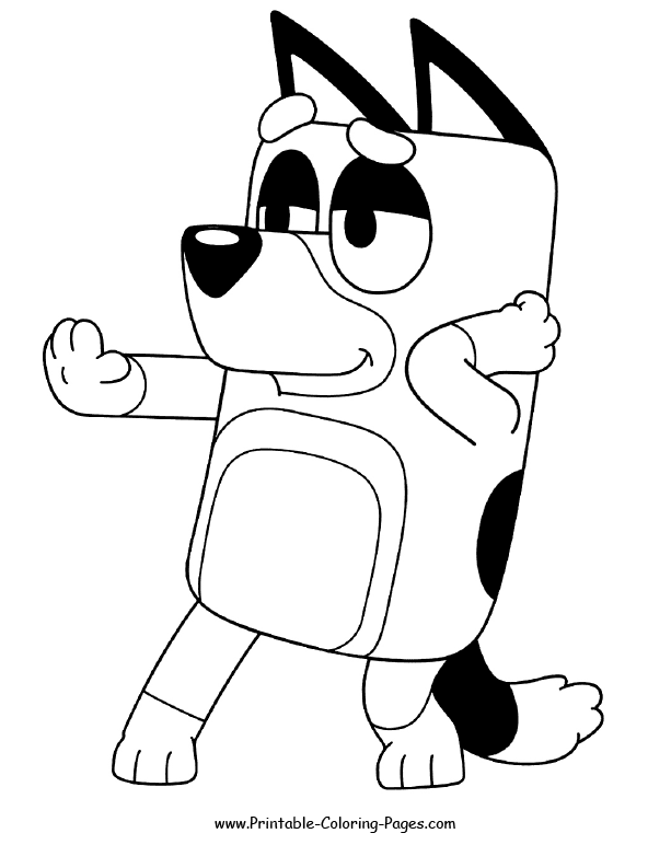 Bluey coloring pages 6