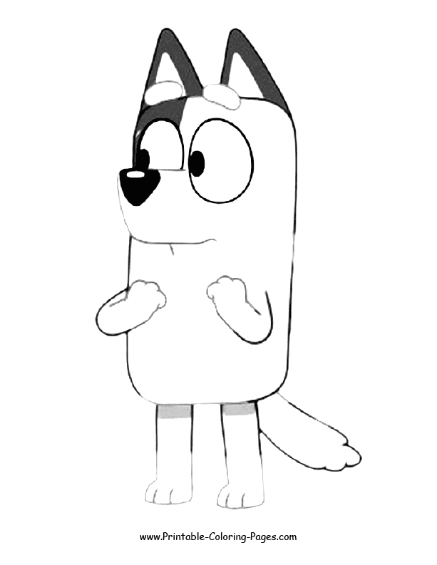 Bluey coloring pages 7