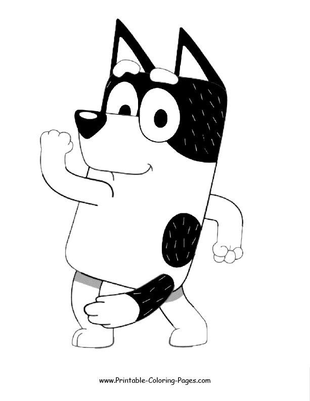 Bluey coloring pages 8