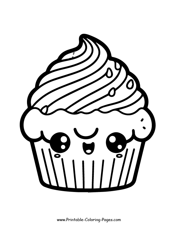 Cupcake Coloring Page 22