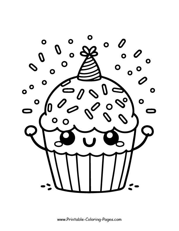 Cupcake Coloring Pages: Fun And Creative Activities For Kids (30 PDF)