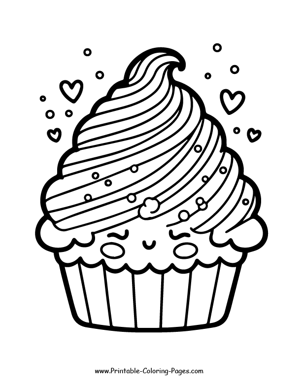 Cupcake Coloring Page 26