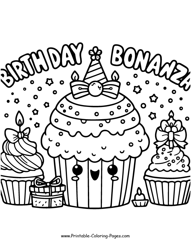 Cupcake Coloring Page 28