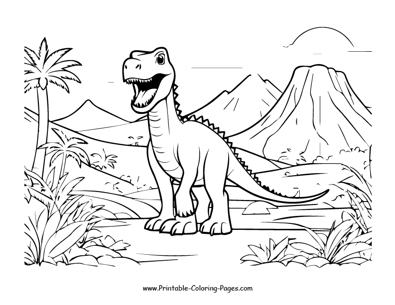 Dinosaur coloring pages