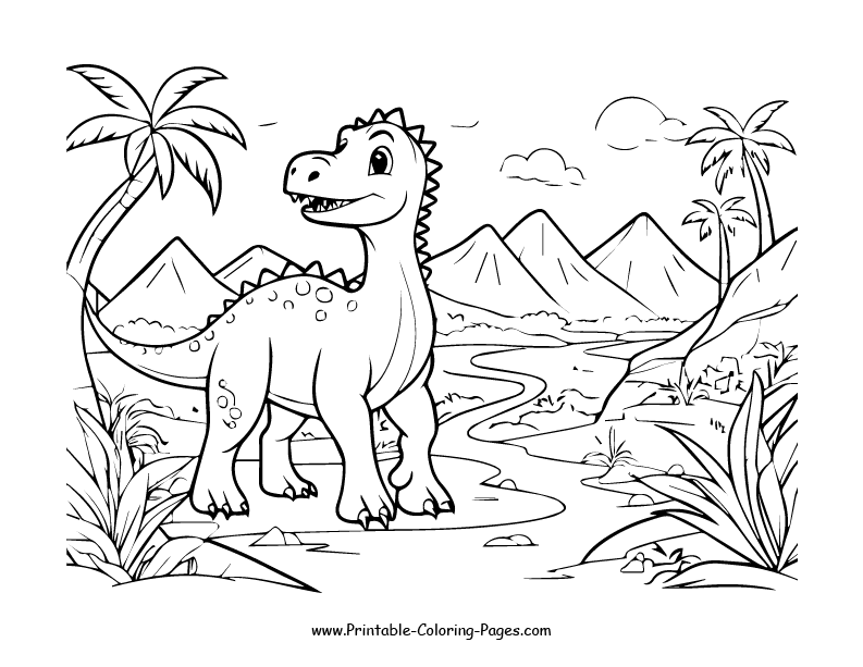 Dinosaur www printable coloring pages.com 13