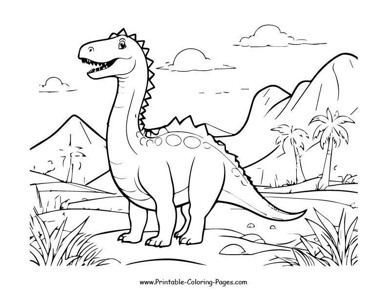 Dinosaur www printable coloring pages.com 14