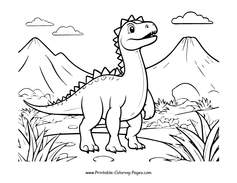 Dinosaur www printable coloring pages.com 15