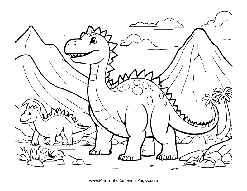 Dinosaur www printable coloring pages.com 18