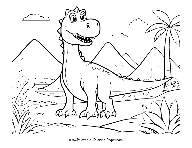 Dinosaur www printable coloring pages.com 21