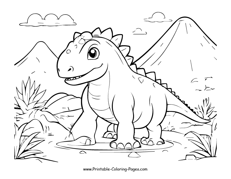 Dinosaur www printable coloring pages.com 23