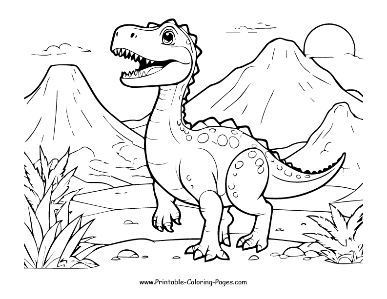 Dinosaur www printable coloring pages.com 25