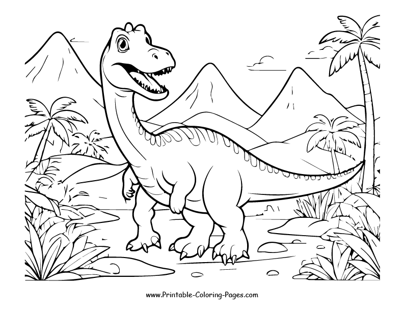 Dinosaur www printable coloring pages.com 26