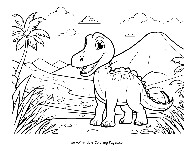 Dinosaur www printable coloring pages.com 27