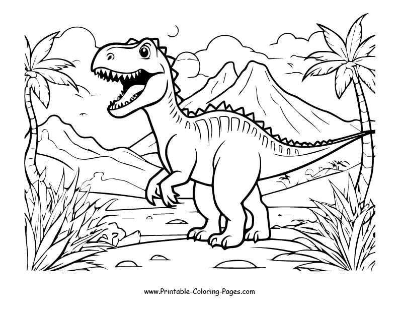 Dinosaur www printable coloring pages.com 28