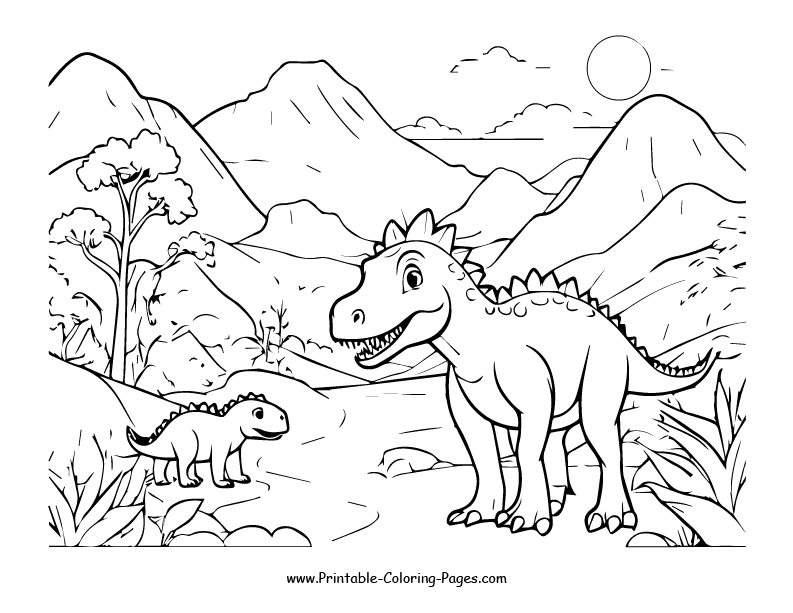 Dinosaur www printable coloring pages.com 29