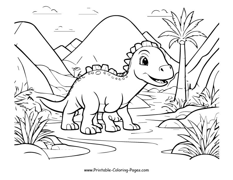 Dinosaur www printable coloring pages.com 30