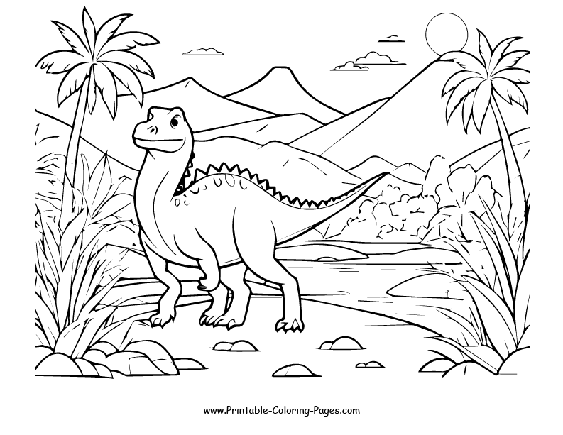 Dinosaur www printable coloring pages.com 5