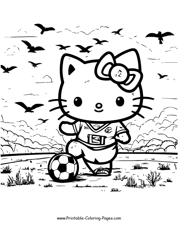 Hello Kitty Coloring Page 13