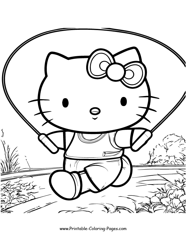 Hello Kitty Coloring Page 16