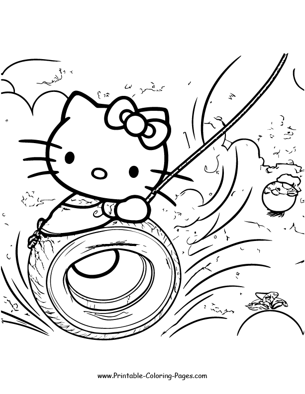 Hello Kitty Coloring Page 21