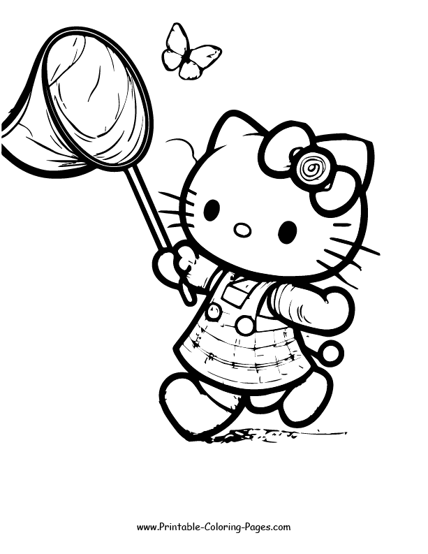 Hello Kitty Coloring Page 22