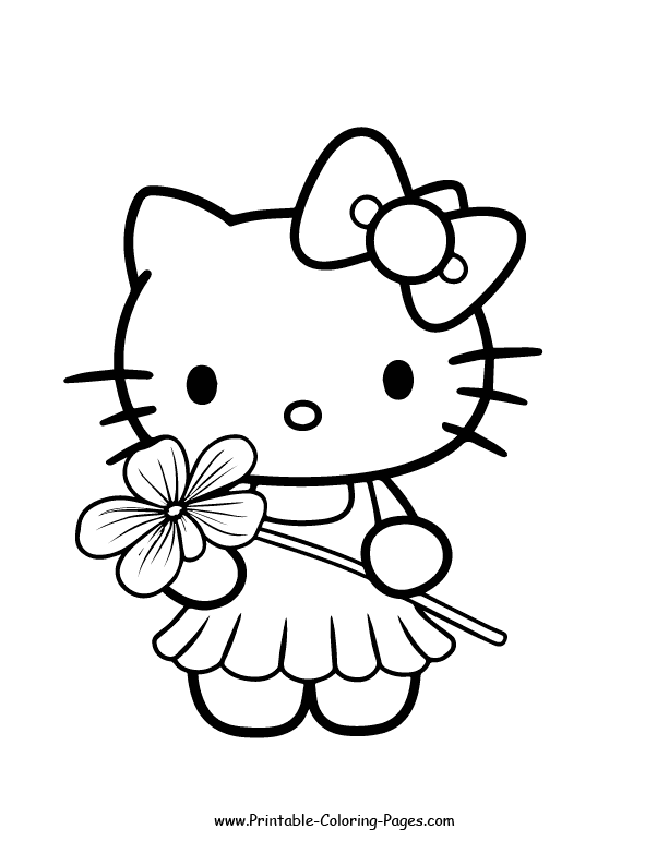 Hello Kitty Coloring Page 8