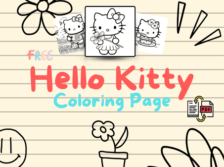 Hello Kitty Coloring Pages