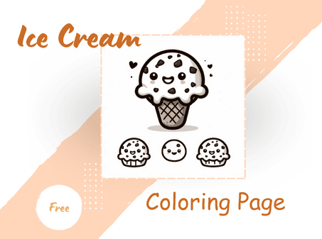 Ice Cream Coloring Pages