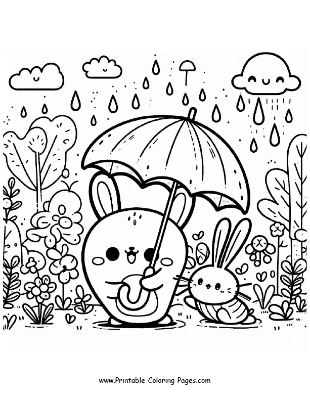 Spring Coloring Page 1