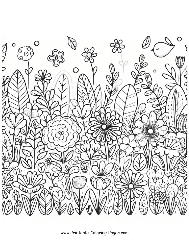 Spring Coloring Page 15