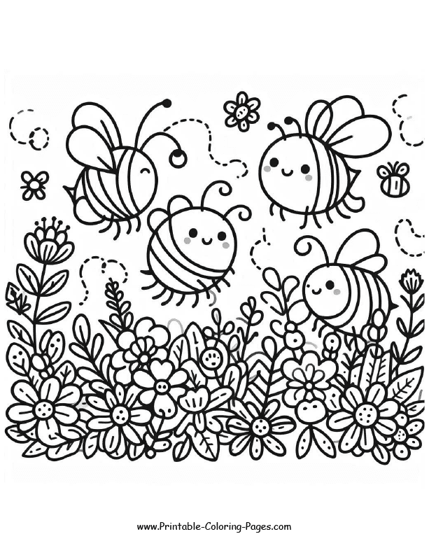 Spring Coloring Page 2