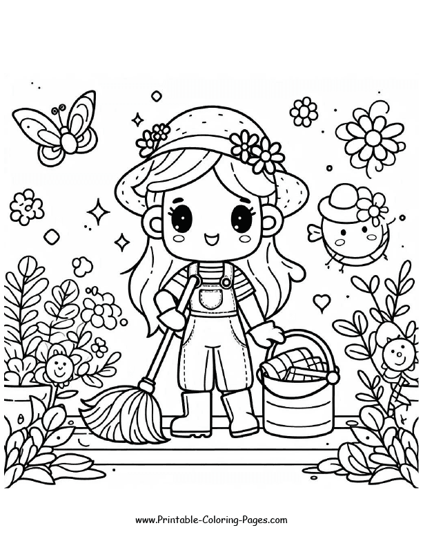 Spring Coloring Page 8