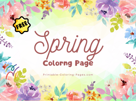 Spring Coloring Pages