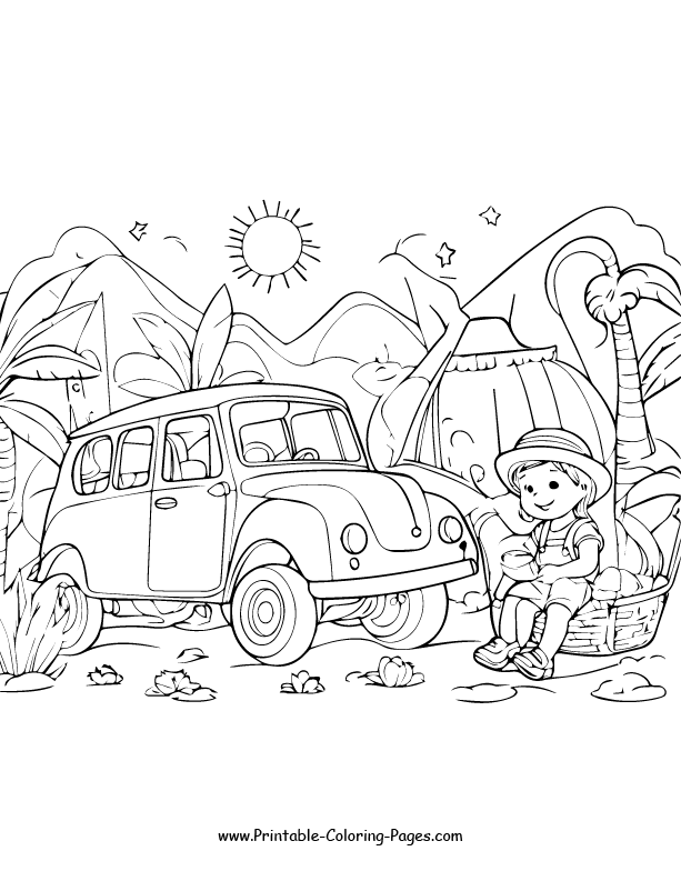 Summer Coloring Pages 10