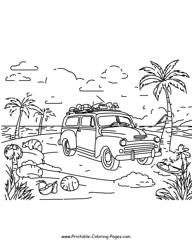 Summer Coloring Pages 11