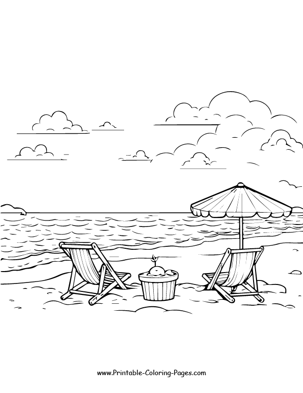 Summer Coloring Pages 13