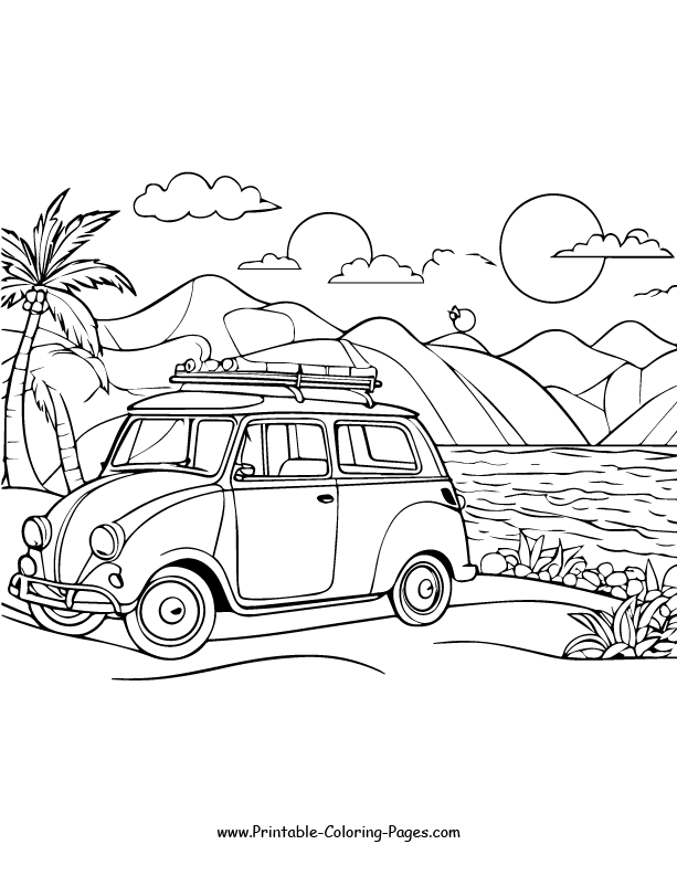 Summer Coloring Pages 15