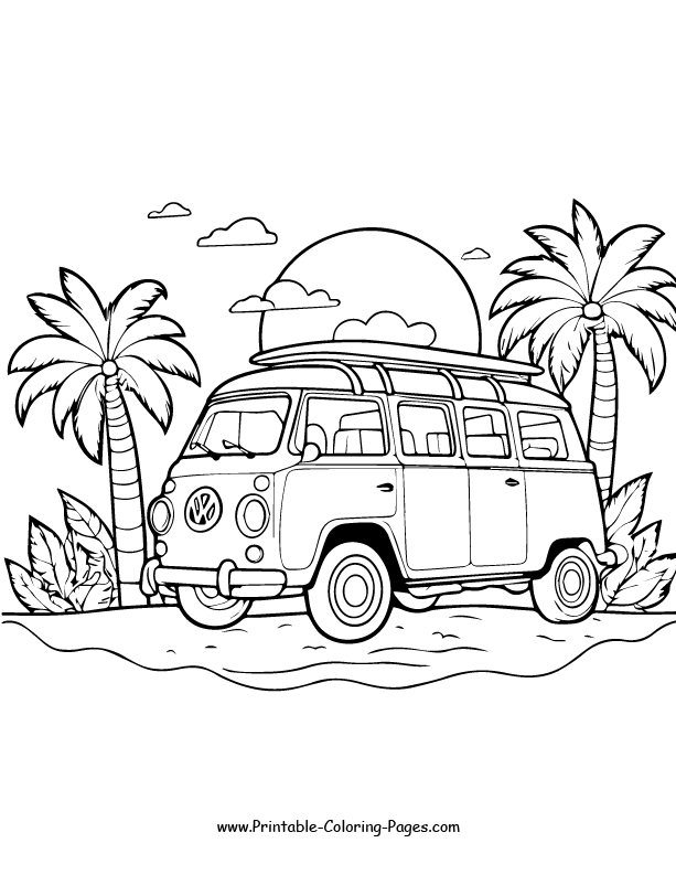 Summer Coloring Pages 17