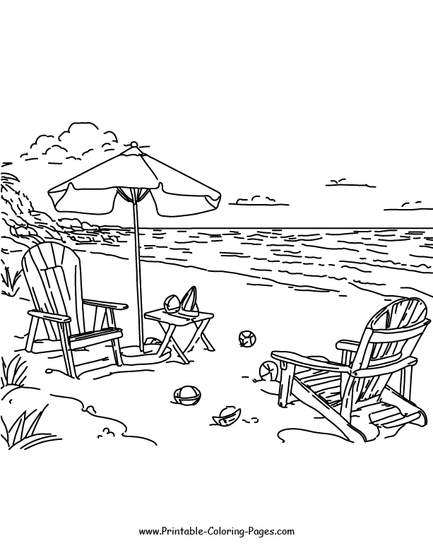 Summer Coloring Pages 18