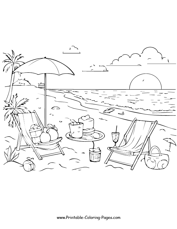 Summer Coloring Pages 19