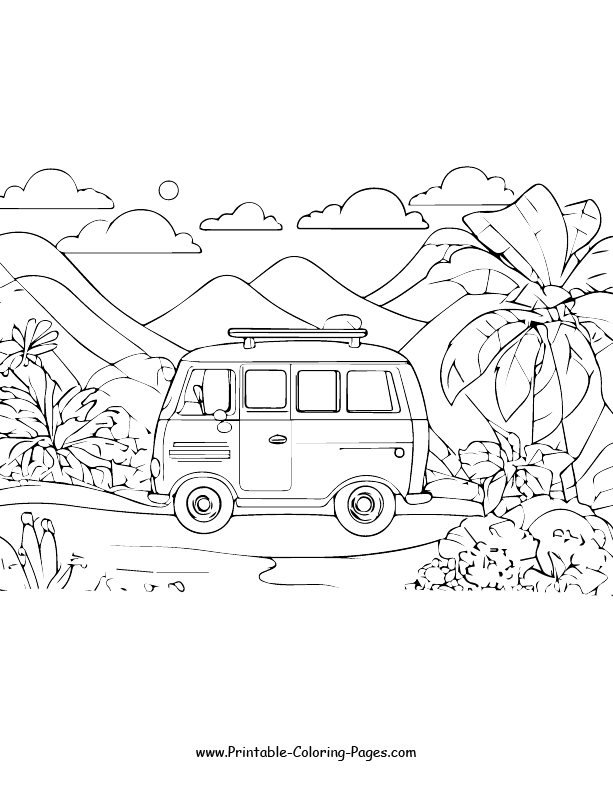 Summer Coloring Pages 2