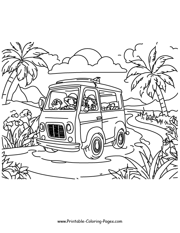 Summer Coloring Pages 3