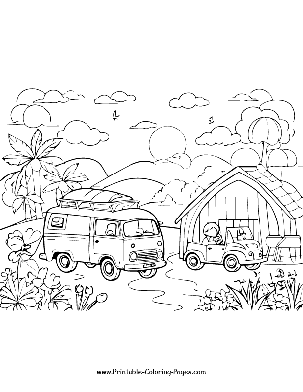 Summer Coloring Pages 4